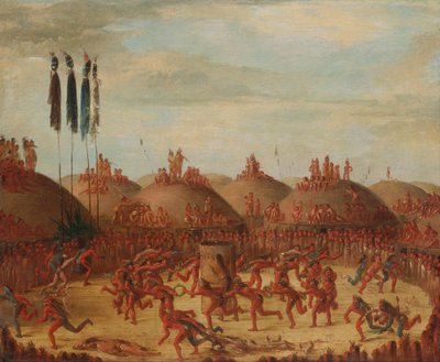 La dernière course, cérémonie Mandan O-kee-pa - George Catlin